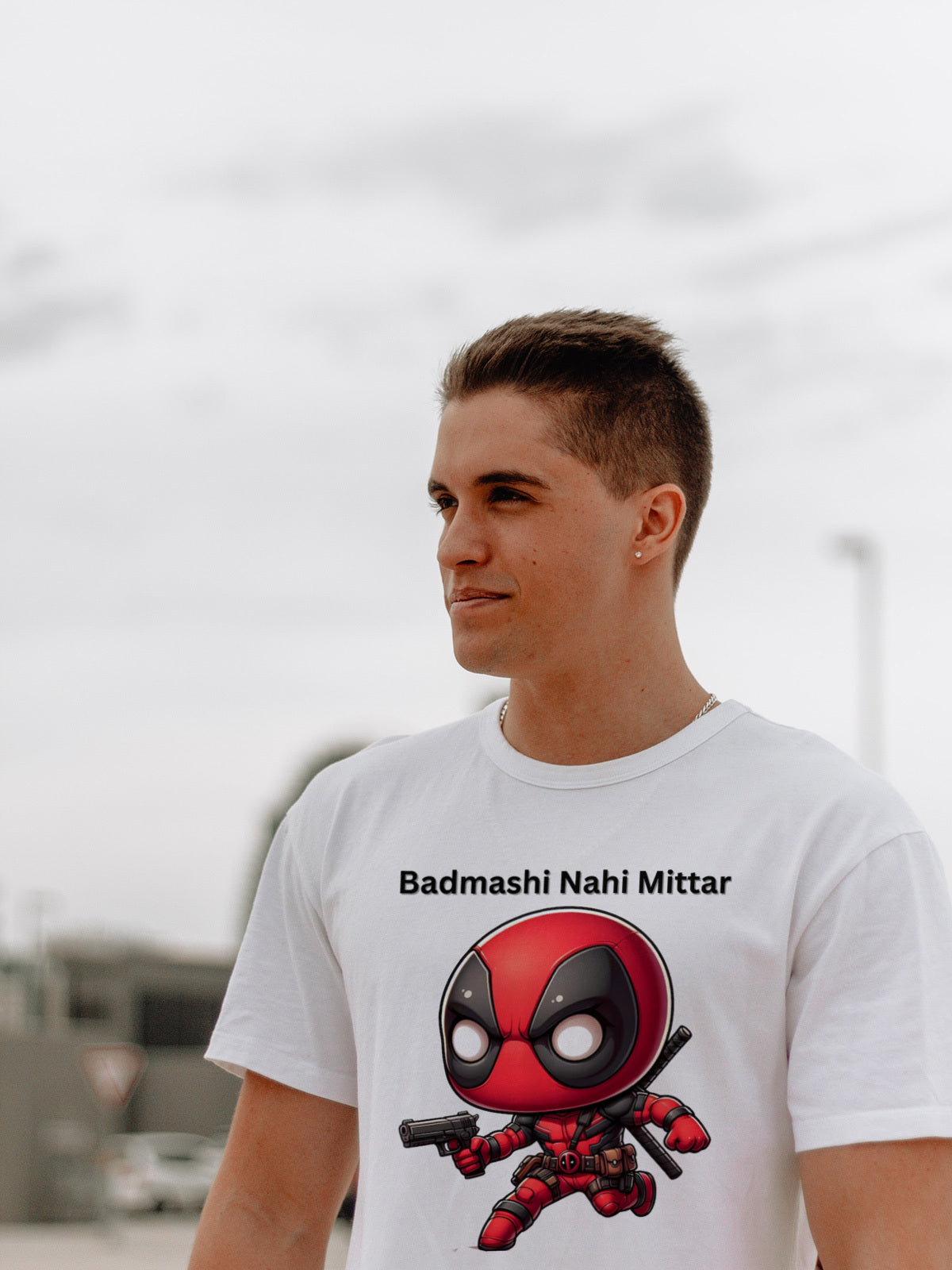 Badmashi Nahi Mittar T-shirt (White)