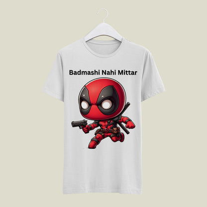 Badmashi Nahi Mittar T-shirt (White)