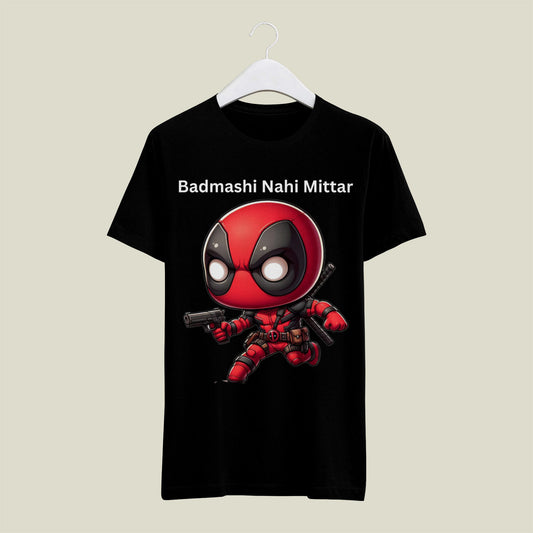 Badmashi Nahi Mittar T-shirt (Black)