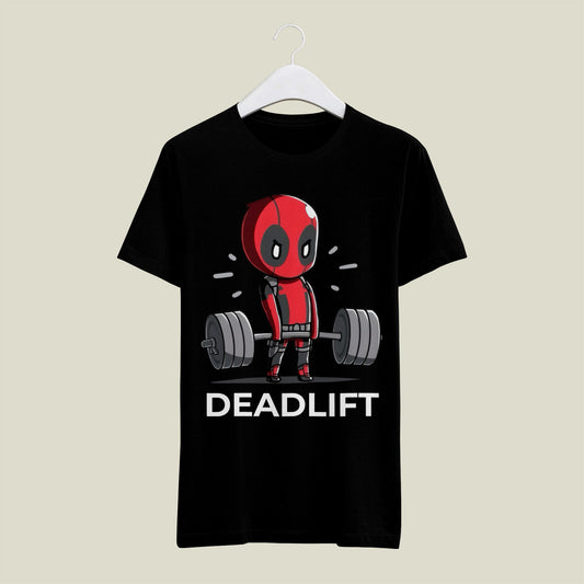 Deadpool Deadlift T-Shirt(Black)